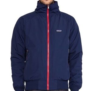 Patagonia Shelled Synchilla Jacket - Men's M Women’s L - navy/red